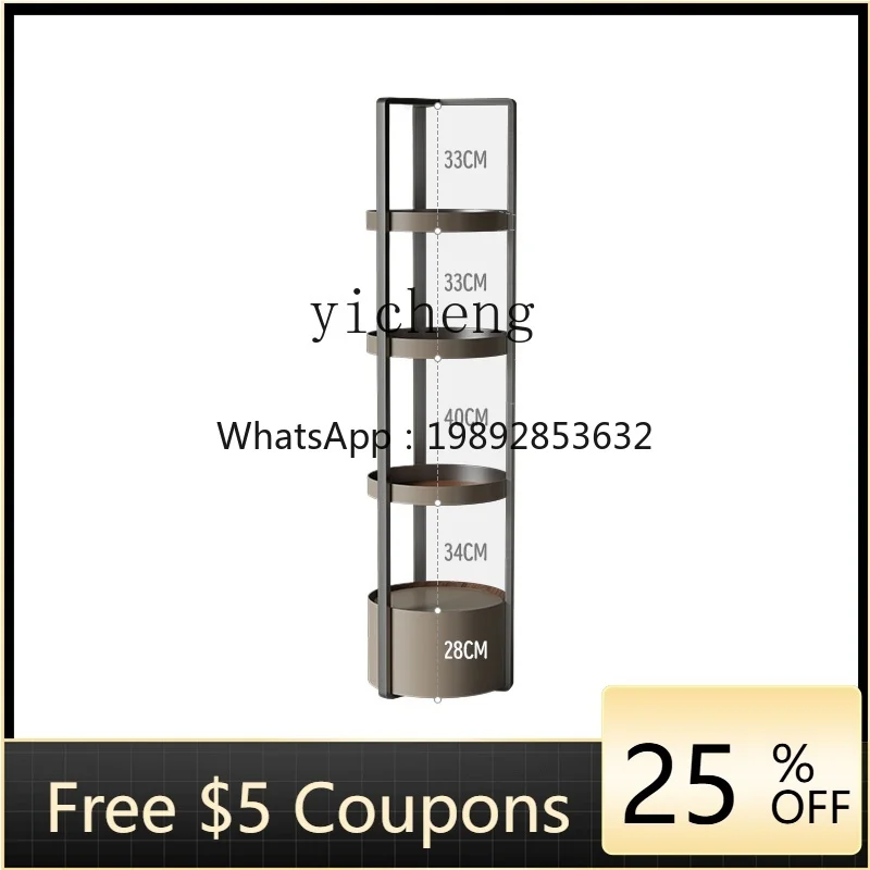 

Tqh Minimalist Living Room Shelf Dining Room Wine Rack Antique Curio Box Bedroom Decoration Doll Stainless Steel Display Stand