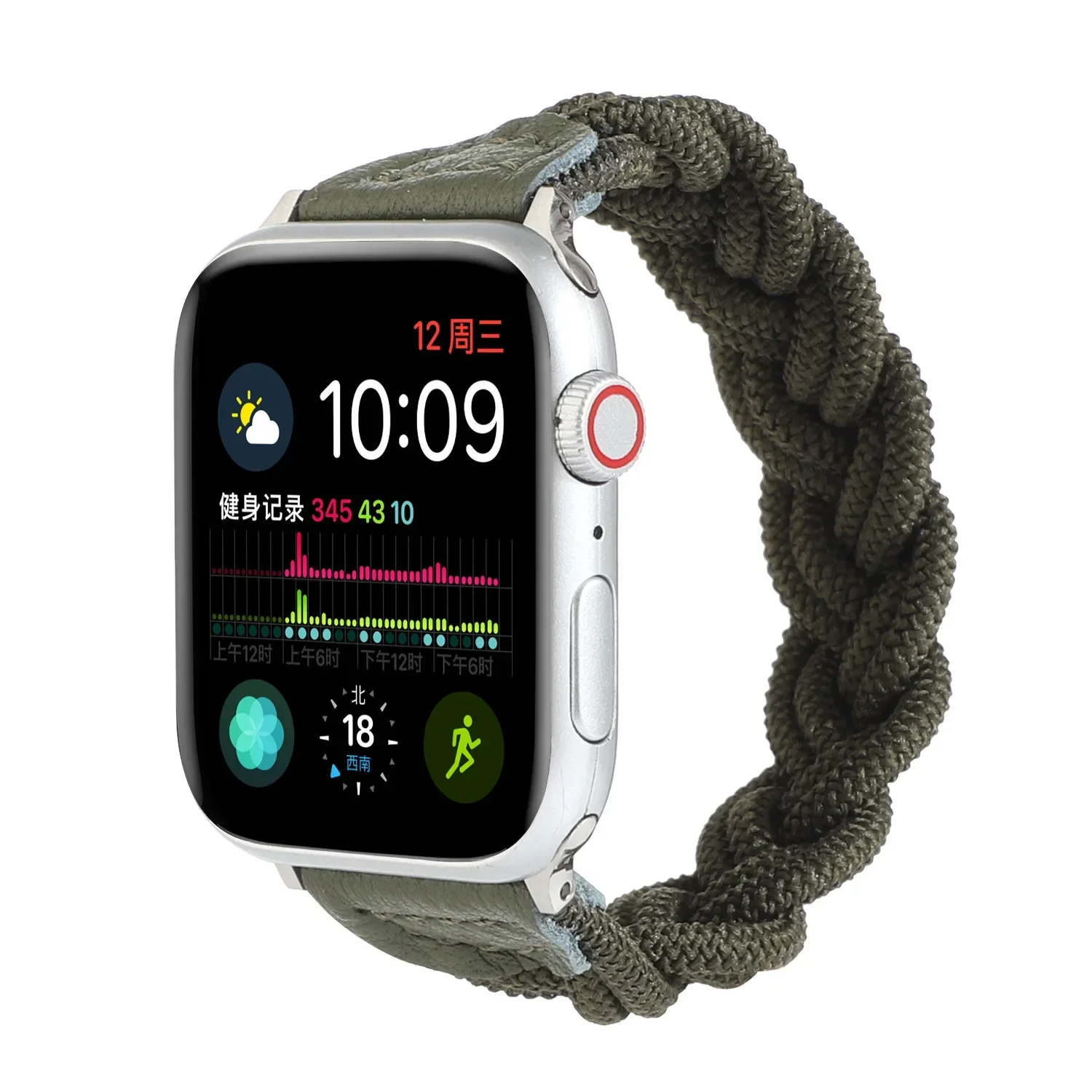 Braided Strap For Apple Watch Band 44mm 40/41mm 45/49mm Elastic Solo Loop Woven Bracelet for iWatch Ultra 2 Series 9 8 SE 7 6 5