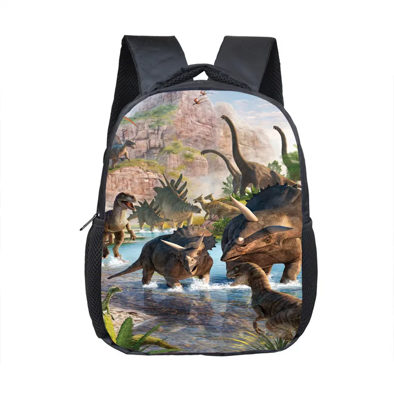 Mochilas de dinossauro para crianças, Animais Mochilas escolares, Baby Toddler Bag, Boys Backpack for Kids, Kindergarten Gift, 12 in