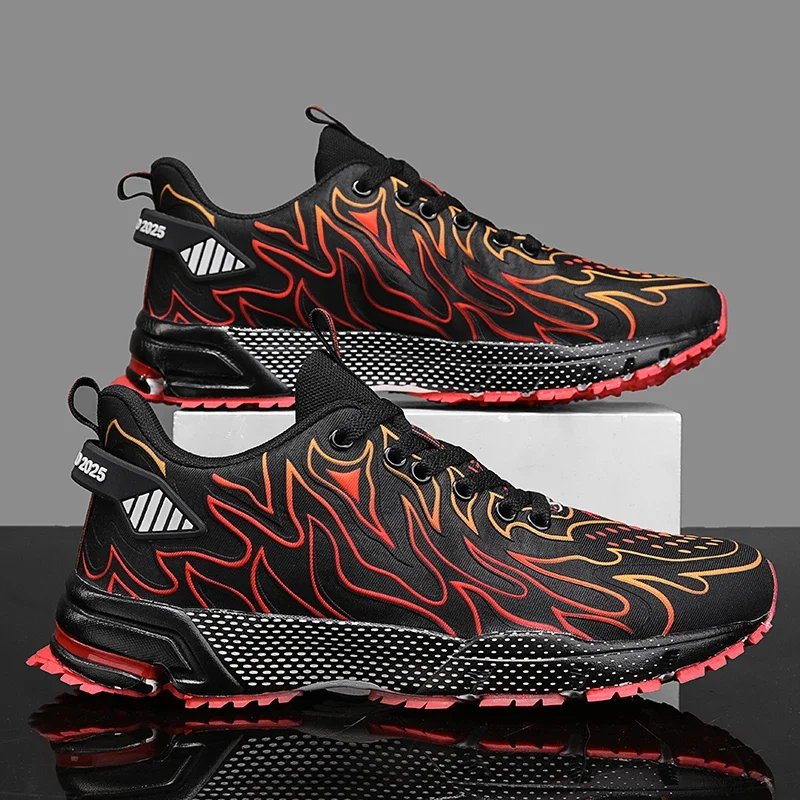 2026 New Men Casual Sports Shoes Breathable Lightweight Sneakers Outdoor Mesh Black Running Shoes Athletic Jogging Tennis Walkin