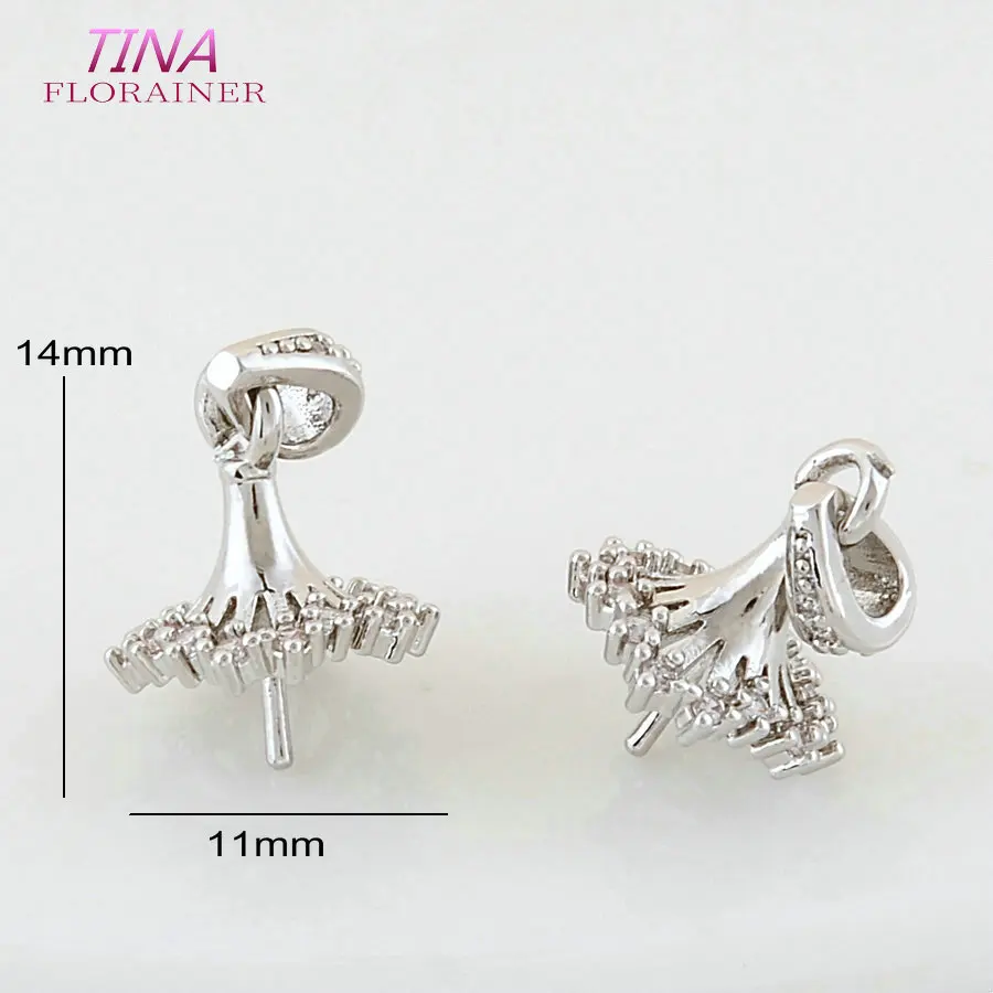 Wholesale 18K Gold Plated Pendant Pinch Clip Bails with Solder-On Pendant Bail For DIY Crystal Agate Jewelry Making Findings