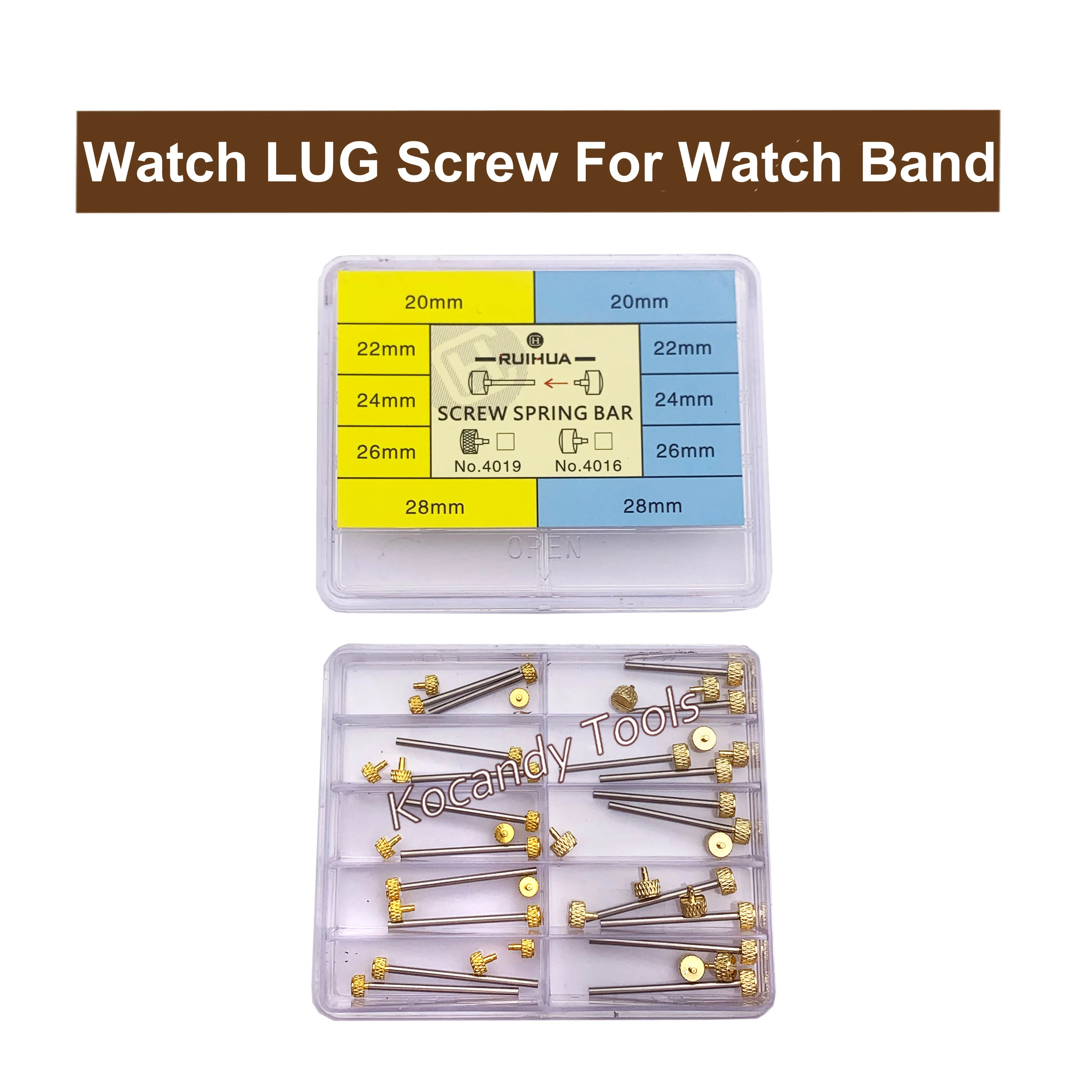 Gold Colour Watch Band Screw Pins for Watchmaker Repair Parts Watch LUG Screw Set