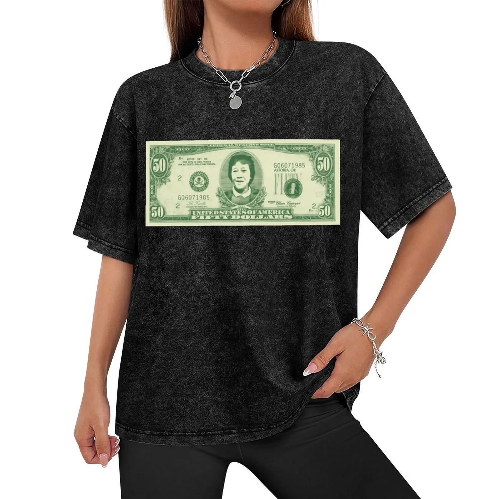 50 Dollar Bill - The Goonies T-Shirt essential t shirt plus size tops Aesthetic clothing sweat compression shirt men