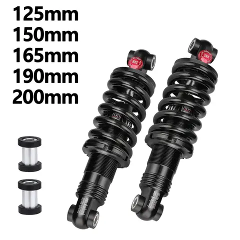 DNM DV22AR 125MM 150MM 165mm 190mm 200mm 전기 스쿠터 mtb 리어 서스펜션 스프링 댐퍼 용 조정 가능한 리어 쇼크 업소버
