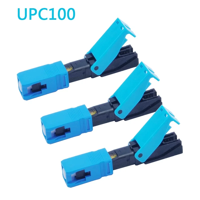 FTTH Quick Connector Fiber Optic Fast Connector Embedded High Quality SC UPC/APC Tool Cold Connection Adapter