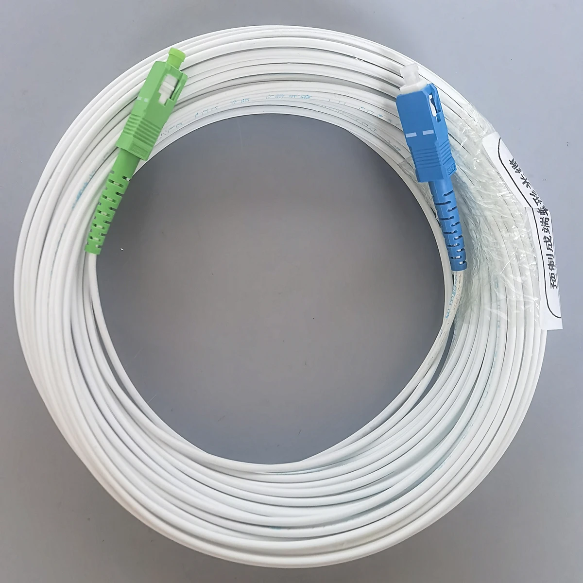 SC/APC-SC/UPC Fiber Optic Drop Extension Cable 10-40Meters Single-Core Single Mode Simplex FTTH Indoor Drop Cable Patch Cord