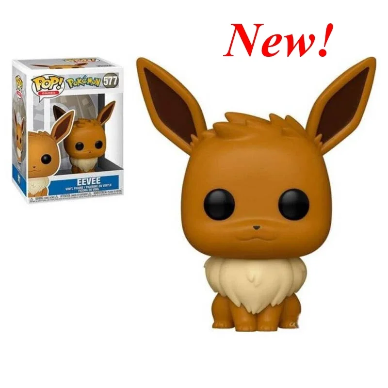 ใหม่ FUNKO POP Pikachu Series eevee #577 #643 raichu 645 mew #843ตุ๊กตาไวนิล Charizard ตุ๊กตาขยับแขนขาได้ของเล่นโมเดล PVC สำหรับเด็กเป็นของขวัญ