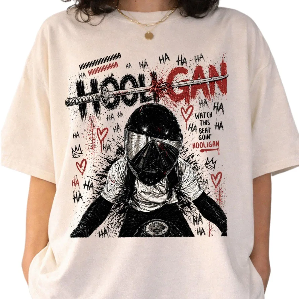 Camiseta de Algodão Unissex com Estampa Arirang Album Tour Hooligan, Camiseta Casual de Verão para Fãs de Kpop Coreano