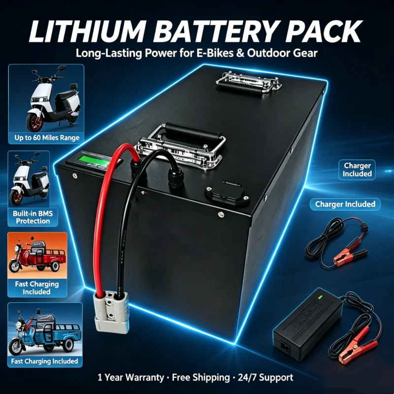 72V 35AH 40Ah 50AH 60AH 70AH 8 - огляд і ціна 60V 50Ah Electric Scooter Battery
