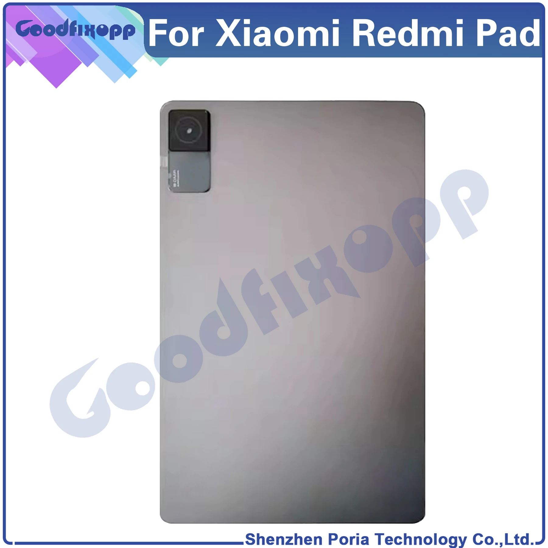 For Xiaomi Redmi Pad 10.6 22081283G Back Battery Cover Door Housing Rear Case Repair Parts Replacement