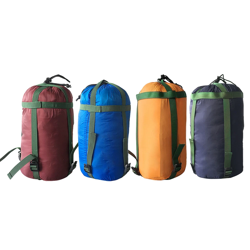 DAZZLEEX Saco de Dormir de compresión, Bolsa de Almacenamiento, hamacas, Bolsa de cordón, Saco de Dormir, Saco de compresión, Costuras reforzadas (Solo Bolsa de Almacenamiento) (Naranja