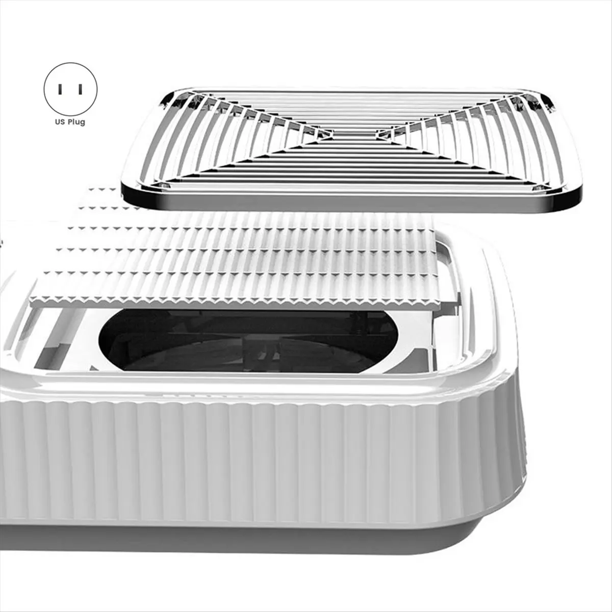 【a75u】-80w-ネイルダストコレクター-バキュームマニキュアフィンガーネイルバキューム-フィルター付き、タービンブラシレスネイルダストリムーバー-usプラグ