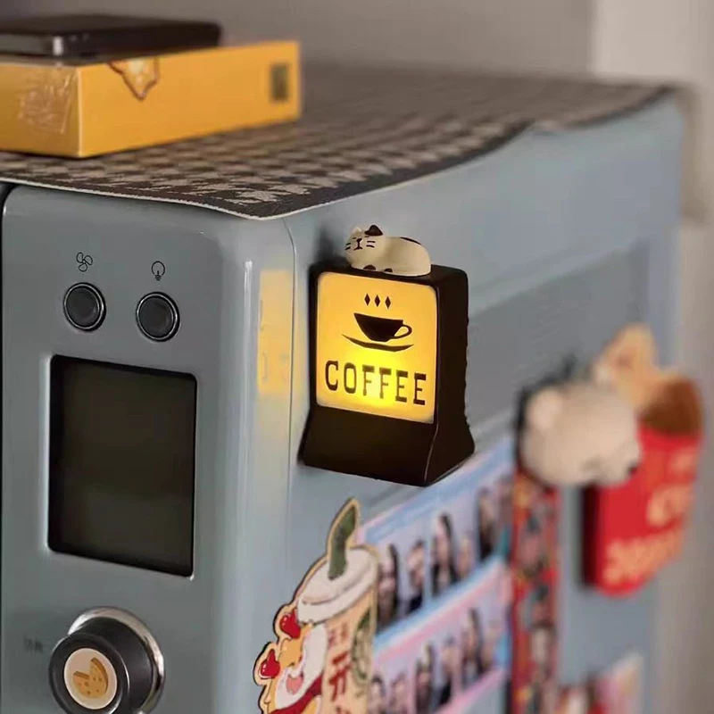 Coffee Shop Magnetic Fridge Stickers Creative Convenience Store Light Signs Home Decoration 711 Luminous Light Boxes Ornaments