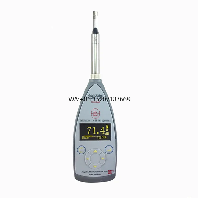 

Up to 45-160 DB High Pressure Level Noise Sound Measurement AWA5661-1C Sound Level Meter Class 1