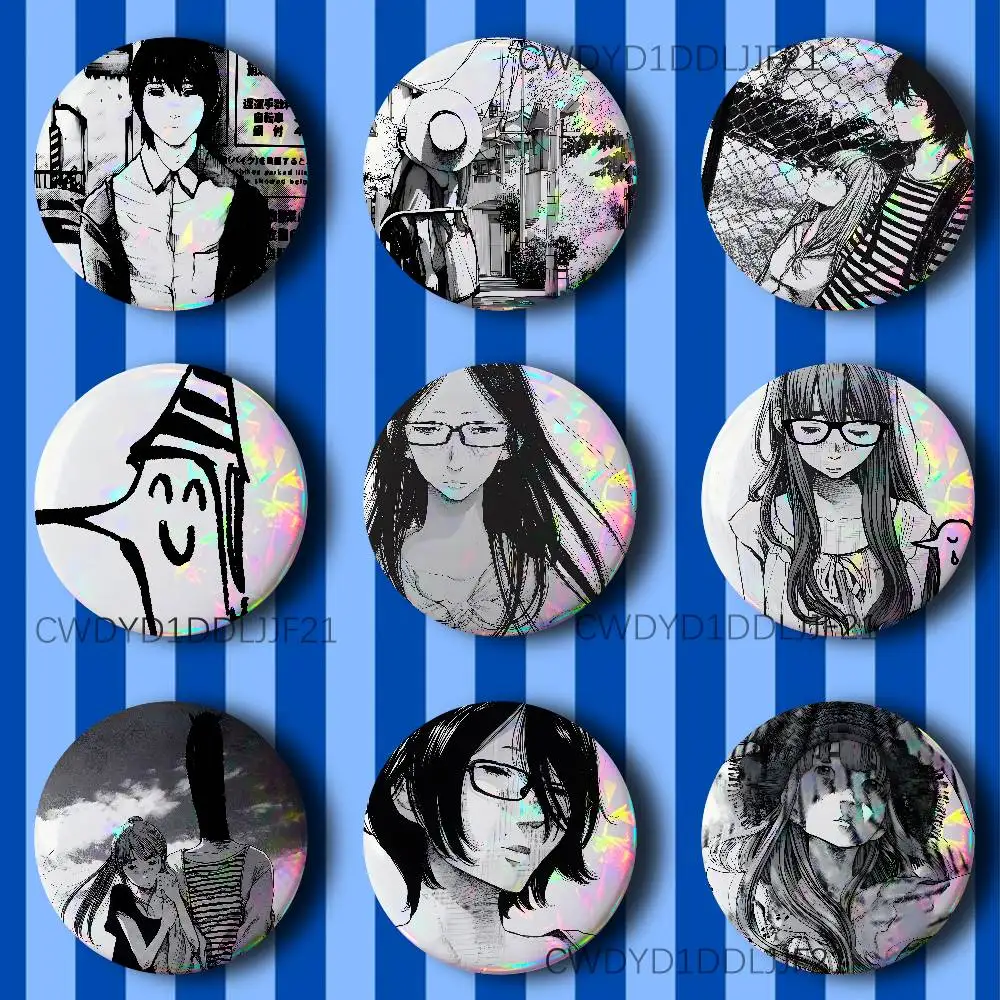 G-Goodnight Anime P-Punpun Badge Brooch Figure Lapel Pins Clothes Backpack Fashion Cute Collection Decoration Display