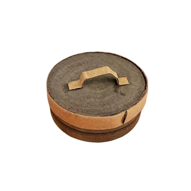 Mini scatola da cucito rotonda per case delle bambole in 1/12 Display decori modello decorativo vintage 15UB