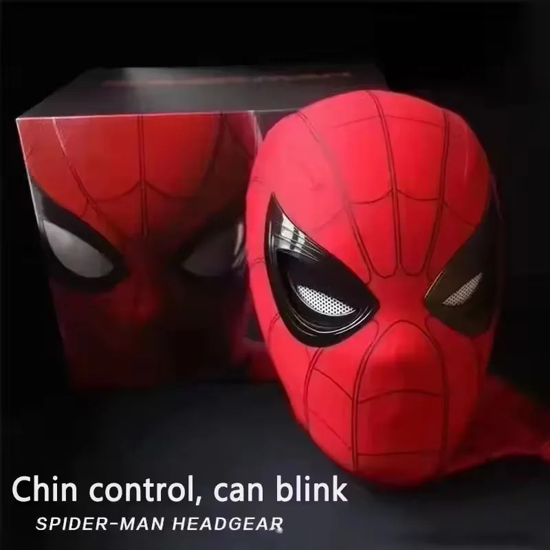 Spider-Man Headgear With Movable Eyes Cool Cosplay Accessory Manual Amazing Mask Gift For Festivals Party Display view 2