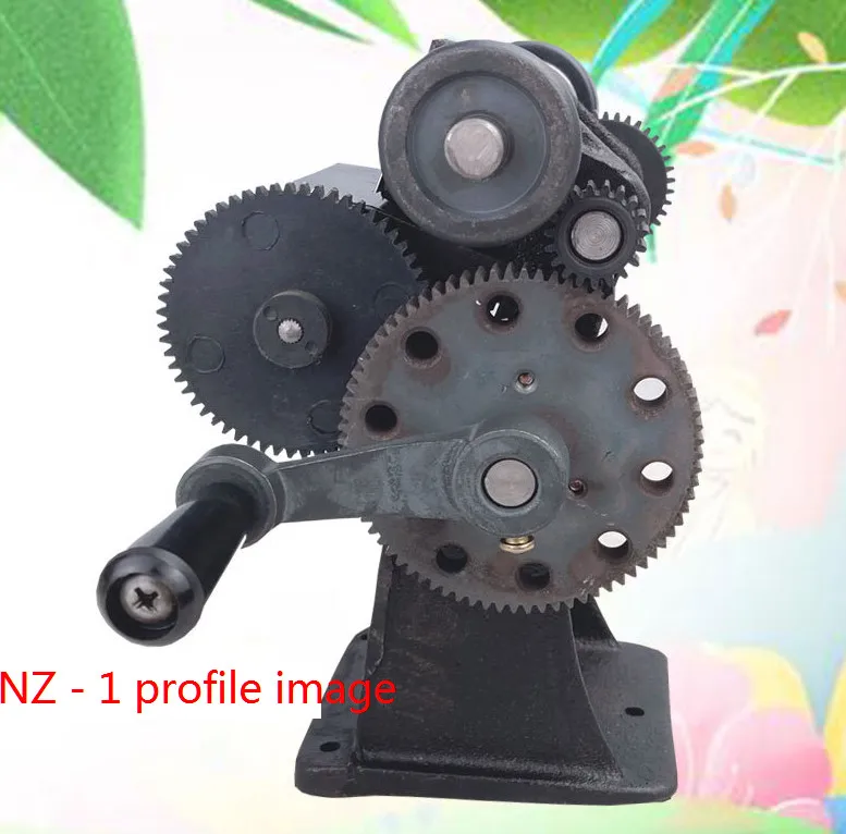 Máquina bobinadora de manivela NZ-1, máquina de engranajes de hierro, modificación del hogar con mandril, 1 ud.