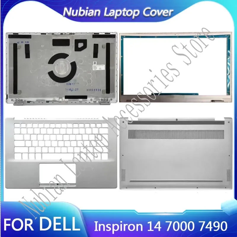 

For Dell Inspiron 7490 Laptop LCD Back Cover/Front Frame/Palm Rest/Bottom Cover Silver