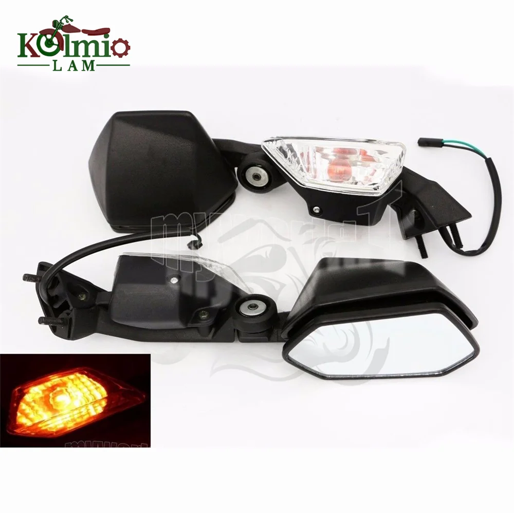 

Fit For 2004 - 2010 Ninja ZX10R ZX-10R Motorcycle Rearview Mirror W/ Turn Signal Light ZX6R ZX-6R ZX636 2005 - 2008 2006 Mirror