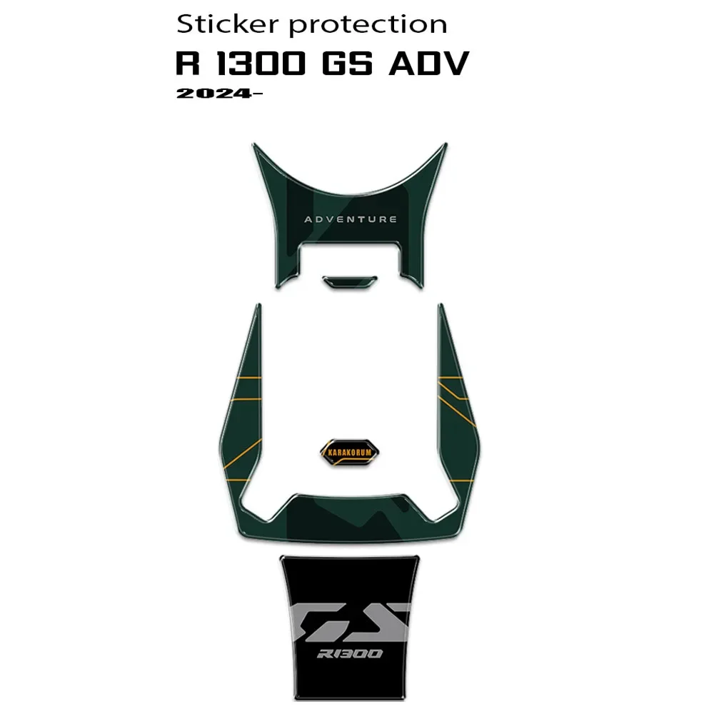 R1300GS Adventure Triple Black Motorcycle Accessories Tank Pad for R 1300 GS ADV R1300GSADV 2024 2025