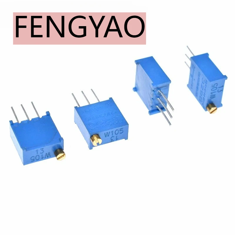 10 шт. 3296 Вт 3296 50 100 200 500 Ом 1K 2K 5K 10K 20K 50K 100K 200K 500K 1M Ом 103 100R 200R 500R триммер-потенциометр