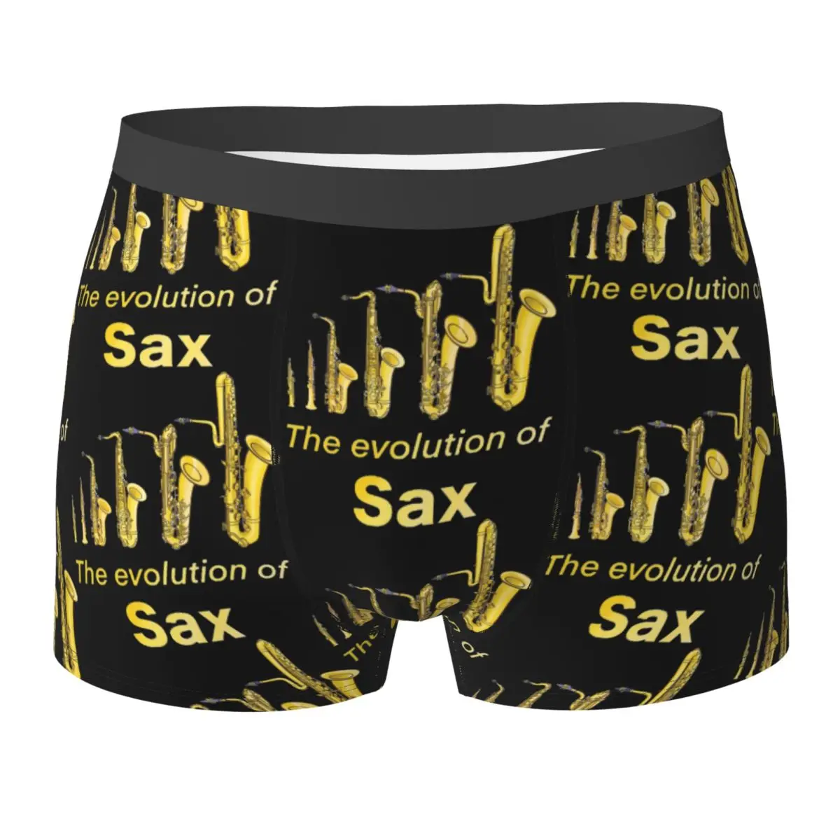 Boxer Underpants Shorts Saxophone Player - Music Art Girls Y2k Graphic Panties Men's Underwear for Homme Man Boyfriend Gifts