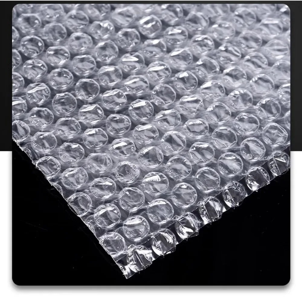 50 stks 20x30 cm Plastic Wrap Envelop Witte Bubble Verpakking Zakken PE Clear Schokbestendige Verpakking Zak Dubbele Film Bubble Zak