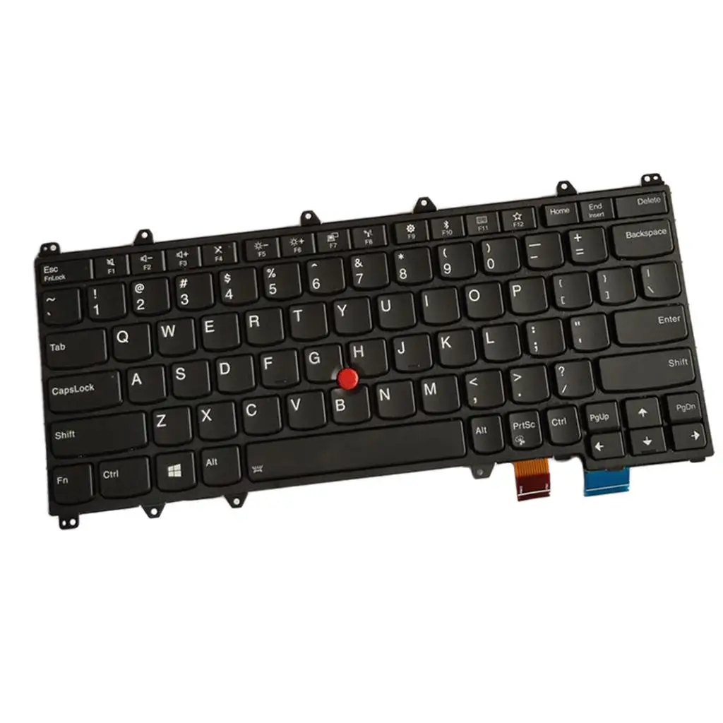 Replacement Laptop Keyboard Black Backlit QWERTY Accessory for Lenovo Thinkpad Yoga 370 260 X380 English US