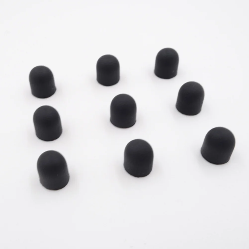 20pcs Mute Silicone Replacement Tip Case Cover Skin for Touch Pencil Stylus Touchscreen Pen (Black)