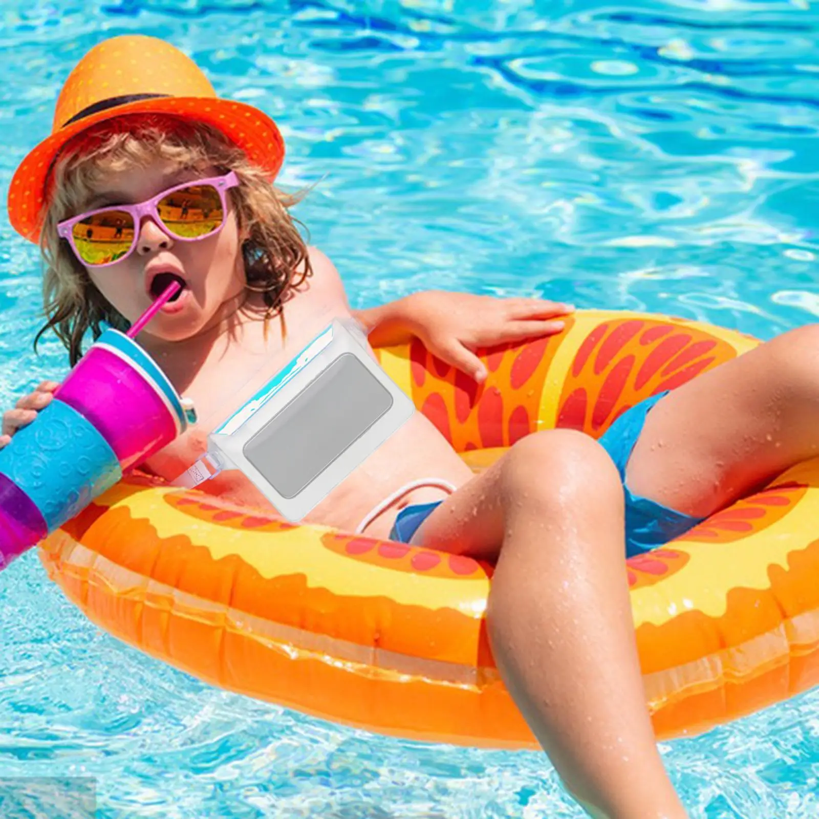 

Водонепроницаемая сухая поясная сумка, герметичная уличная сумка, поплавковая сумка для каяка с сенсорным экраном и поясным ремнем для дрифта, путешествий, серфинга