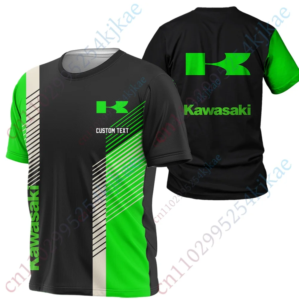 

Kawasaki T-shirts Men's Clothing Casual Short Sleeve Short Sleeve Oversized T-shirt Quick Drying Top Harajuku Streetwear T Shirt