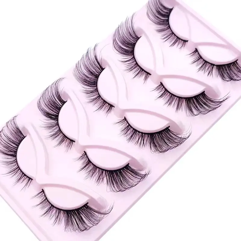 2Boxes/10Pairs 3D False Eyelashes Cat Eyelash Natural Fake Lashes Wispy Makeup Fake lashes