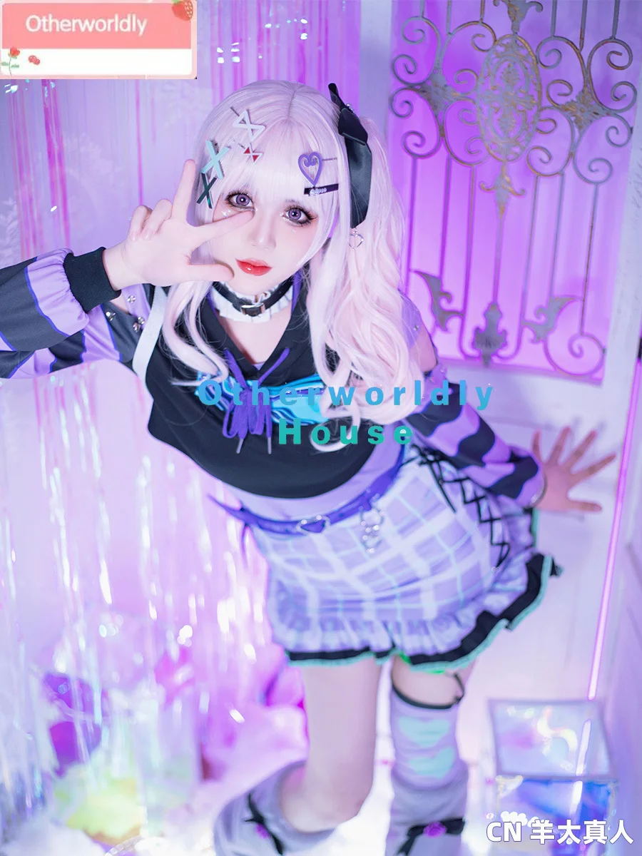 PJSK 25Hours Akiyama Mizuki Cosplay Costumes Game Project Sekai Colorful Stage Cosplay Party Suit With Bag Uniforms Custom Made