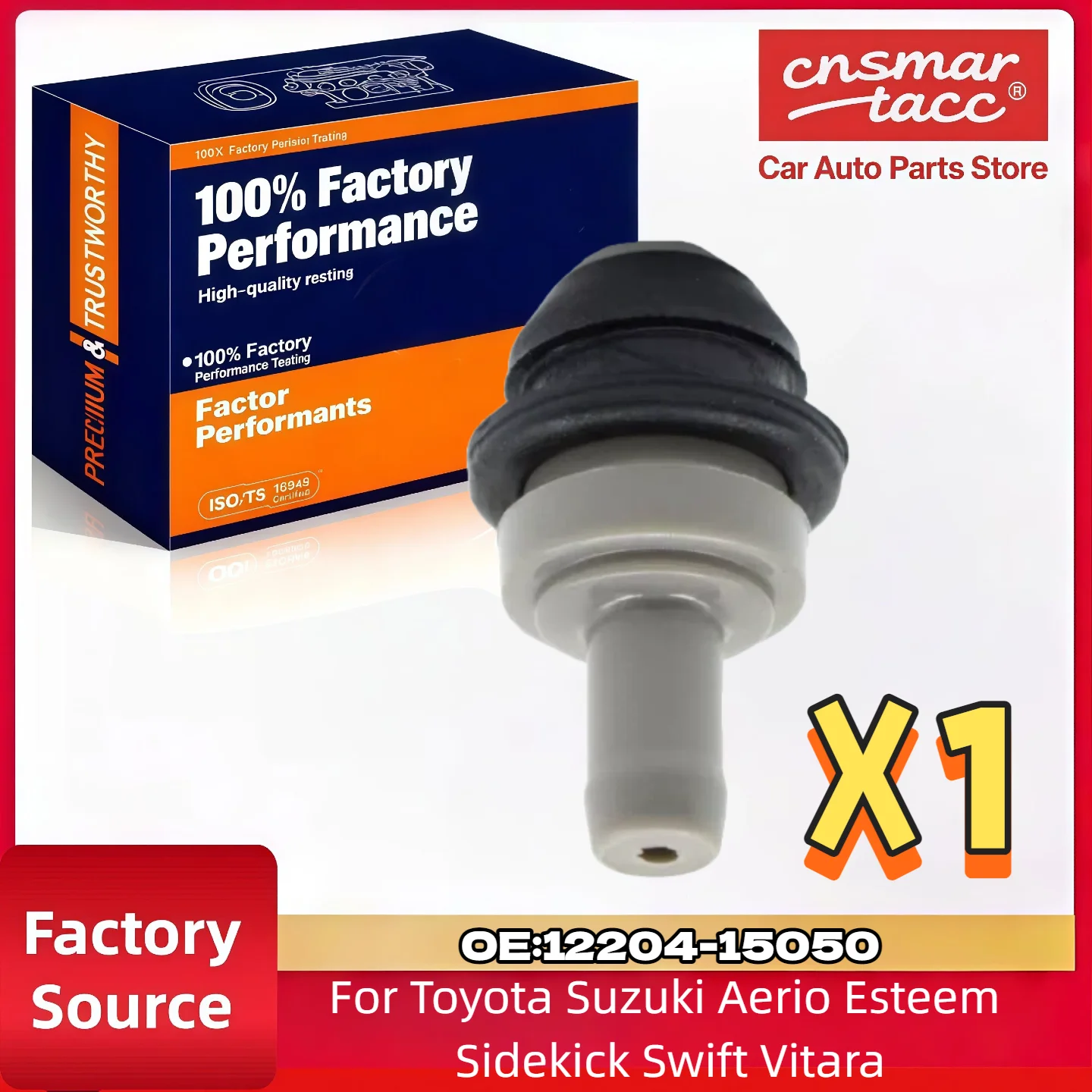 Joint d'étanchéité de soupape PCV pour Toyota Suzuki 12204-15050 Compatible avec Aerio Esteem Sidekick Swift Vitara