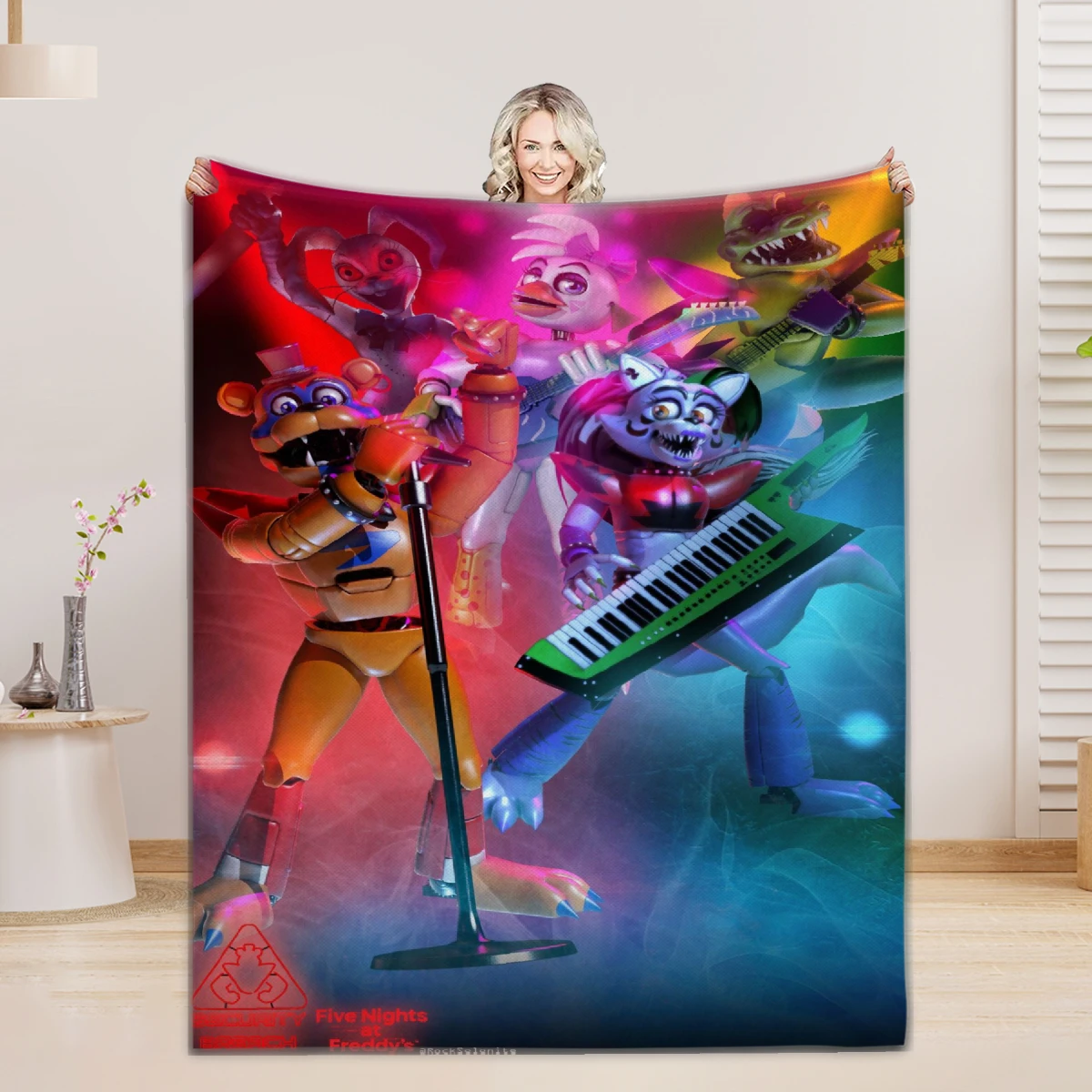 fnaf Blankets 5 N-Night. F-Freddy Print Flannel Blanket Quality Soft Warm Throw Blanket Winter Kids Couch Bed Fluffy Bedspread
