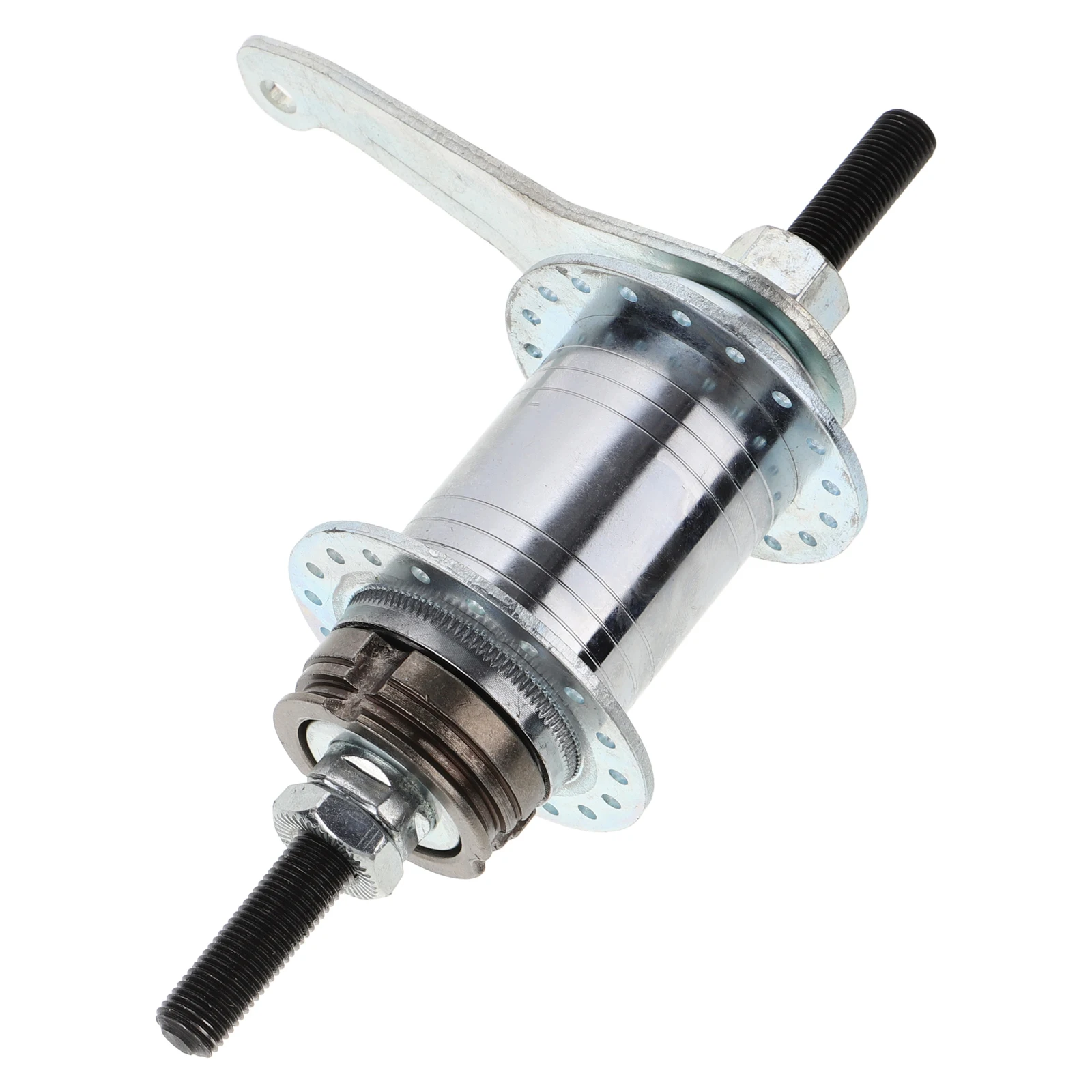 

1 set Inverted Brake Drum Bike Rear Hub Assemblies Bearings Pads Replacement Kit 36 Holes Part Back Brake
