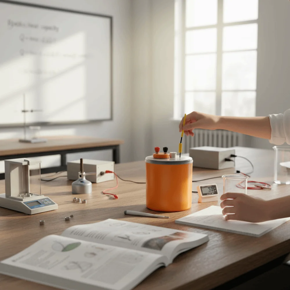 

Specific Heat Measurement Calorimeter Electric Heat Equivalent Large Capacity Heat Measurement Equipment PVC Double Wall