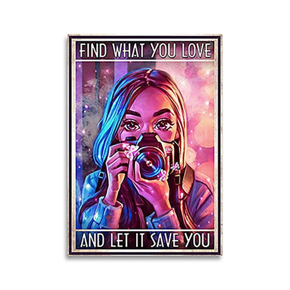 

Плакат «Как, что вы любишь, это спасите тебе», подарок девушке-фотографу, винтажный плакат «Приключение», подарок фотографу