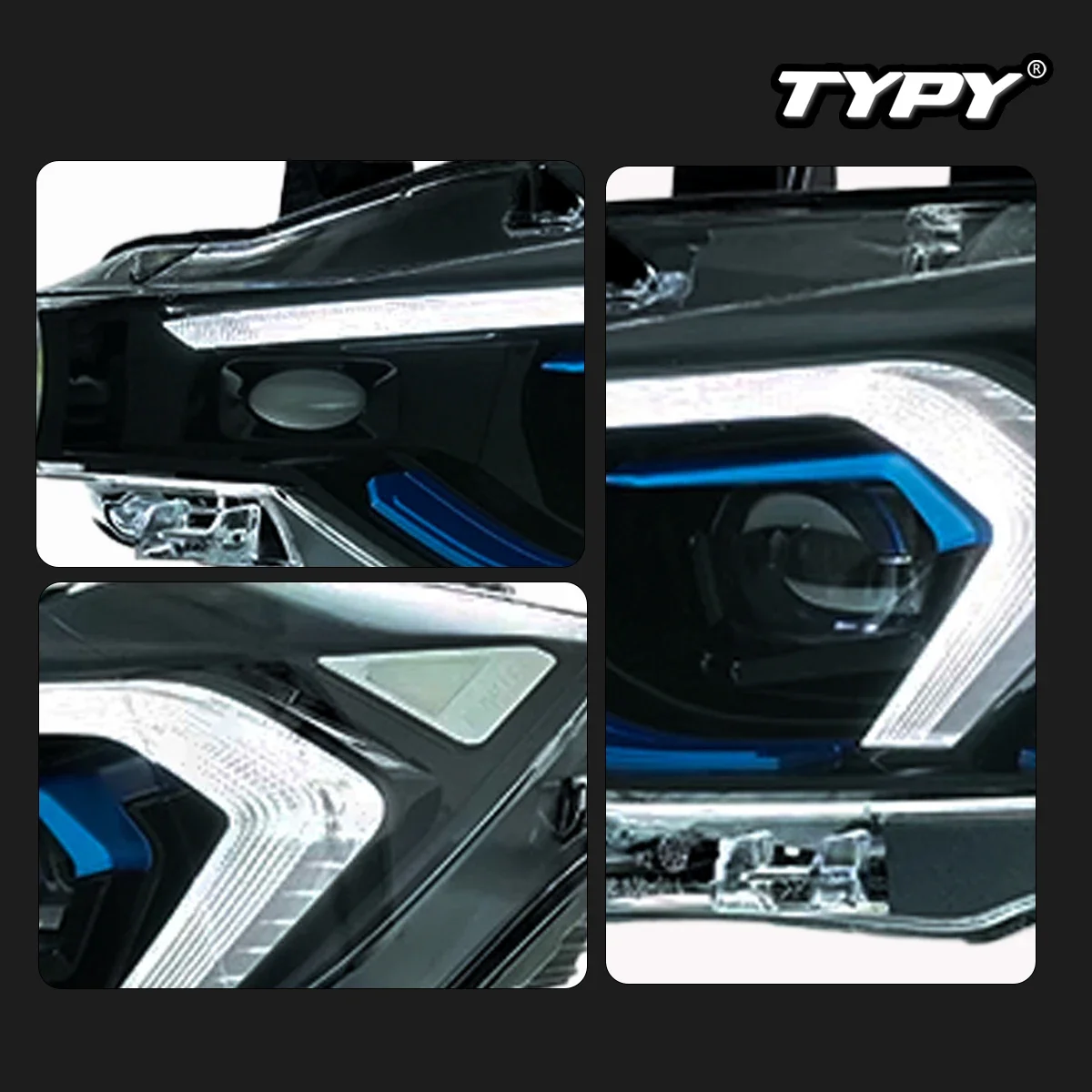 

TYPY Новый светодиодный фар, обновленный, модифицированный для BMW 3 серии F30 F35, фары 2013-2019, фар с динамическим сигналом, автоаксессуары