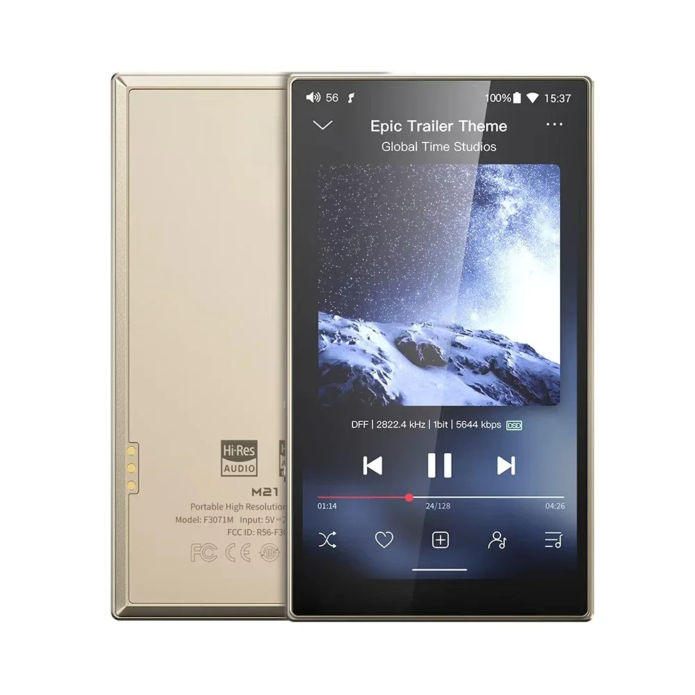 Hot Selling M21 Portable Music Player Android Intelligent Bluetooth HD Lossless MP3 Player CS43198*4 Player