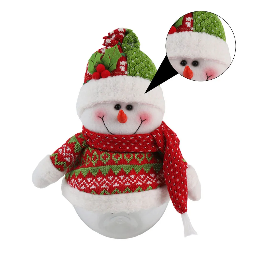 

1Pcs Christmas Candy Jar Smooth Finish Attractive Look Great for Candies Storage Holiday Party Decoration Gift Use