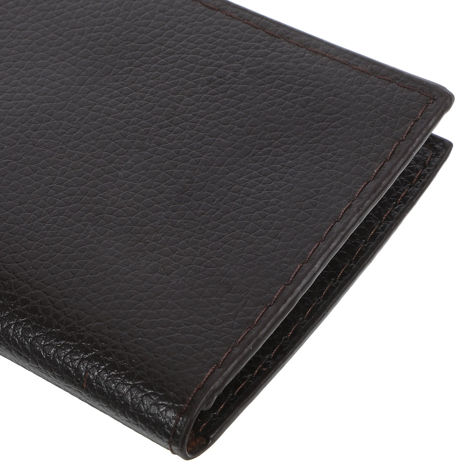 محفظة رجالية طويلة من البولي يوريثان باللون البني بتصميم عتيق وفتحات شفافة لبطاقات متعددة ومقصورات بطاقات عالية السعة من البولي يوريثان للرجال #4