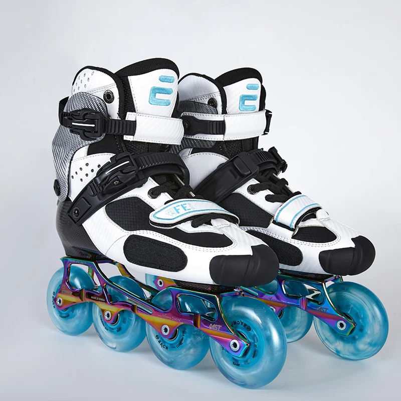 

EACH Carbon Fiber Boots Slalom Roller Skates Inline Custom Skate Shoes Freestyle Skating Shoes for Adult Skaters