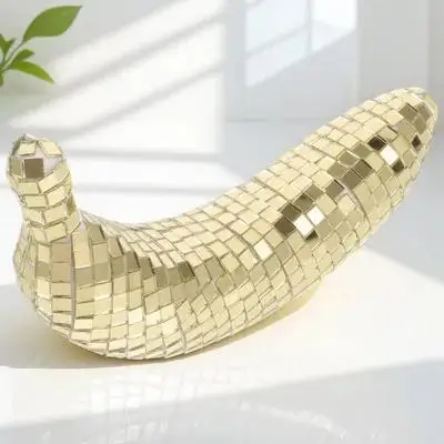

Banana Ornament Surface Disco Banana For Home Home Disco Decoration Kitchen Bedroom Desktop Decoration Party Supply Fruit