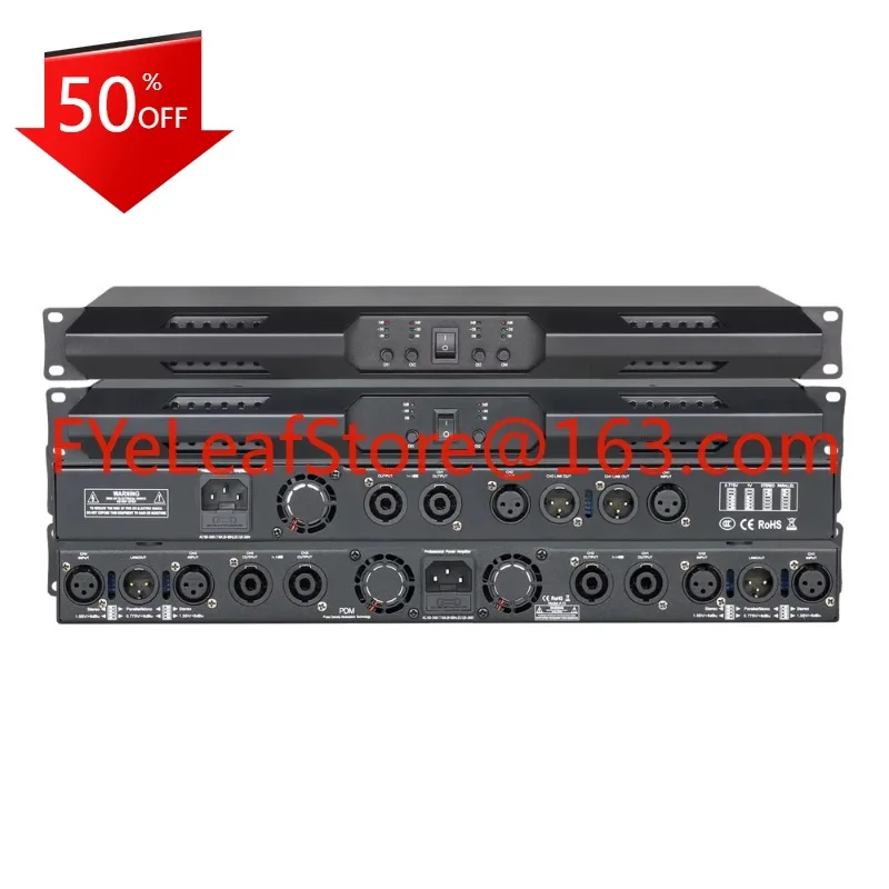 DA1000/2000 Class D *2/4 Channel Digital Amplifiers Stage Karaoke DJ power amplifier professional amplificador digital