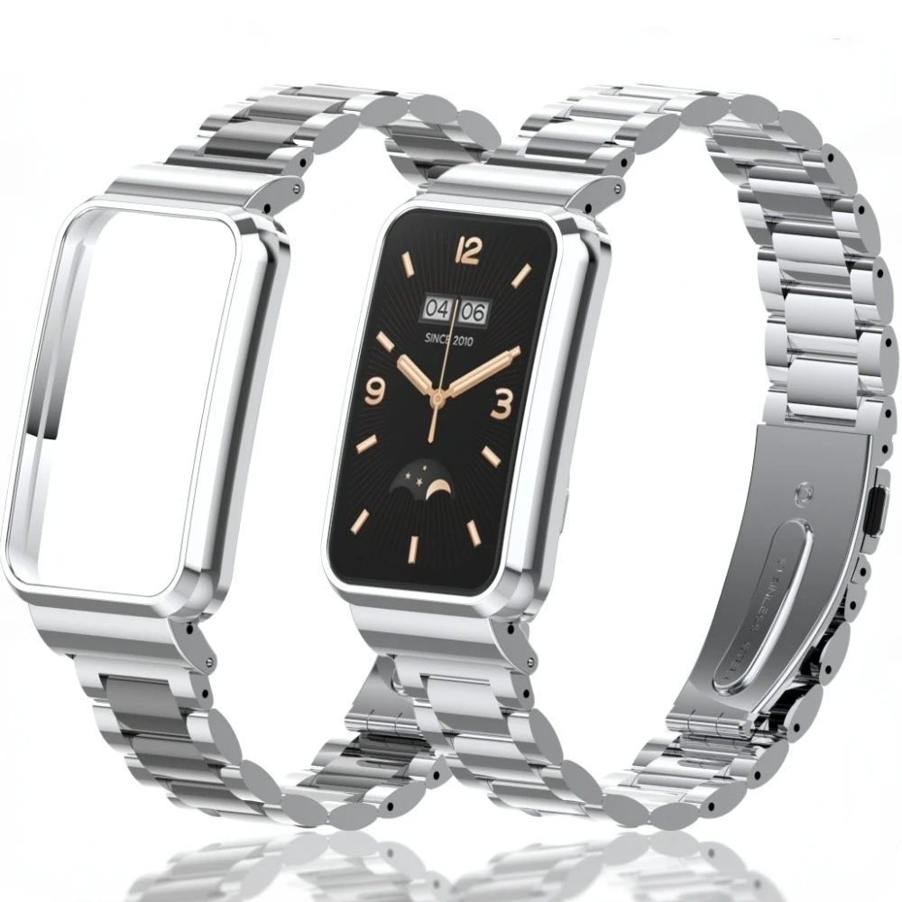 

Metal Case+Strap for Xiaomi Mi Band 7 Pro Wristband Smart Watch Stainless Steel Bracelet for Mi Band 7 Pro Replaceable Watchband