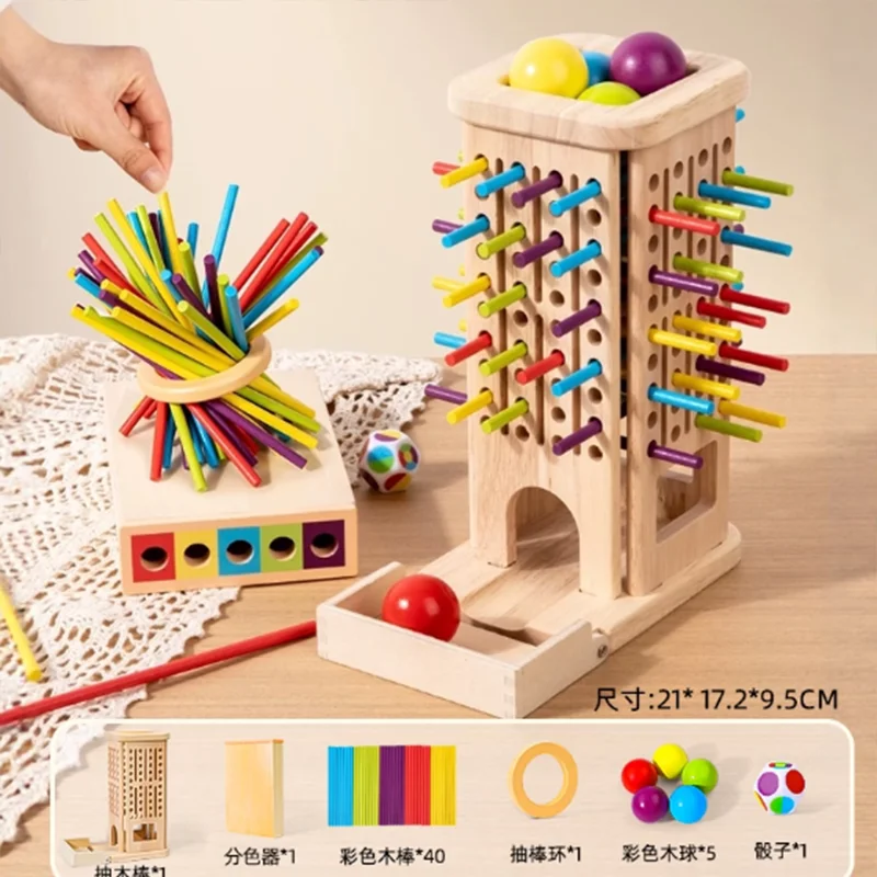 Draw Wooden Sticks Game Balance Puzzle Thinking Training Toy Desktop Parent-Child Couple Interaction Two Person Battle Game