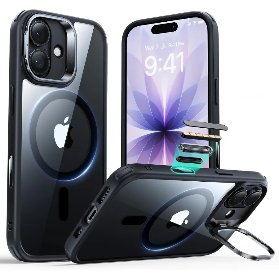 

ESR for iPhone 17 Case with Stand Camera Control Cover Compatible with MagSafe MilitaryGrade Drop Protection Magnetic Phone Cas