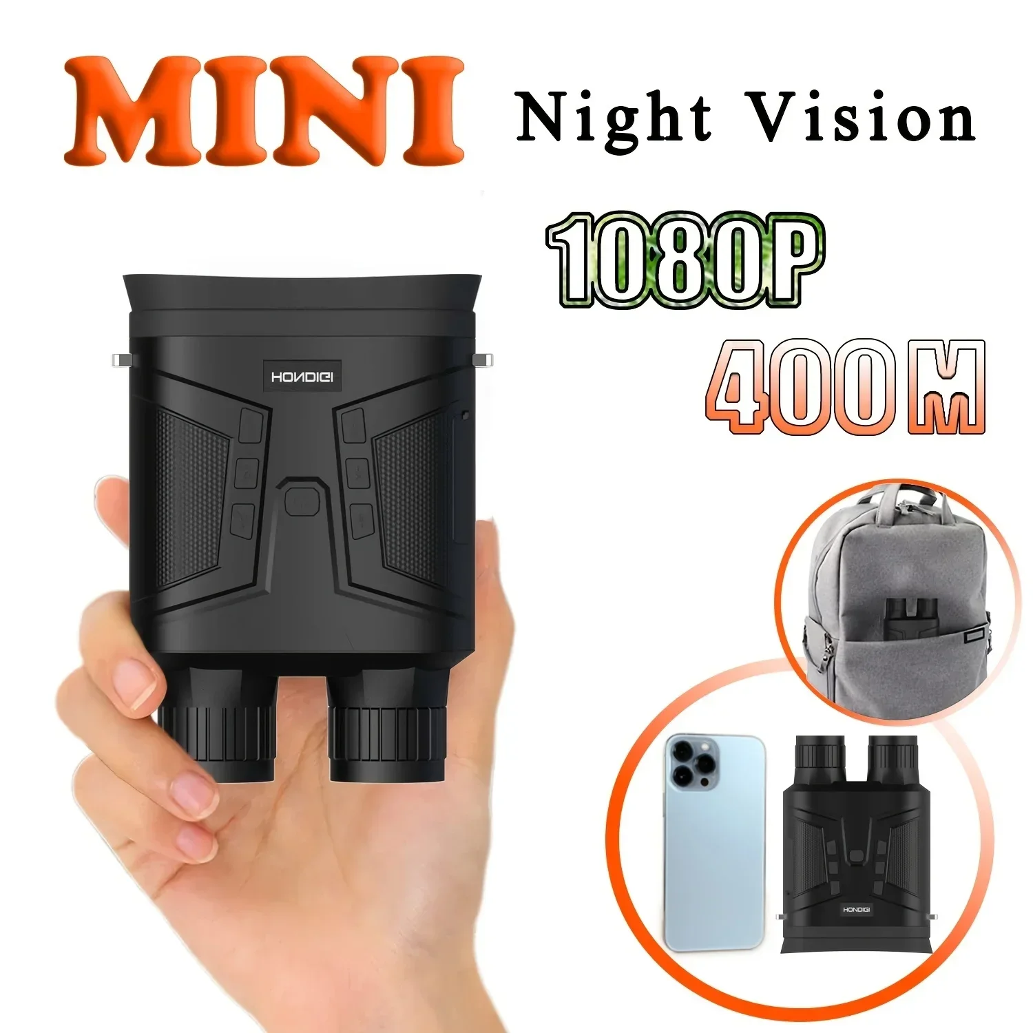 

Super mini small night vision telescope built-in display 6X zoom digital telescope night vision DVR record 16GB